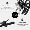 VASIP 27" Mountain Bike 21 Speeds, Suspension Fork, Aluminum Frame Disc-Brake MTB Bicycle Adult Bike for Men Women - 4 of 4