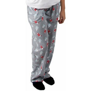Pavilion Gift Company - Ice Cream and Whipped Cream - M Gray Lounge Pants - Pajama Bottoms - 1 of 4