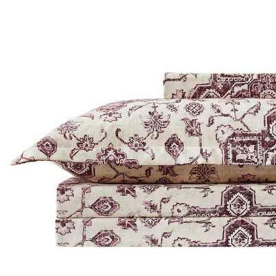 Southshore Fine Living Persia Oversized 2-Piece soft Duvet Cover Set Eggplant Twin / Twin XL