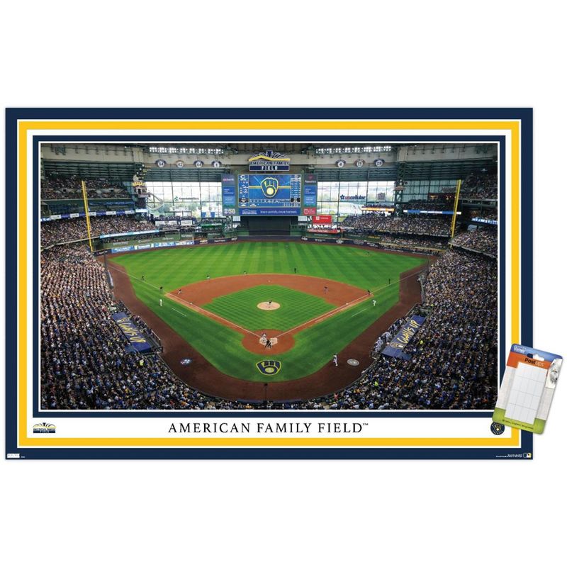 Trends International MLB Milwaukee Brewers - American Family Field 22 Unframed Wall Poster Prints, 1 of 7