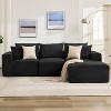 Sectional Sofa - L Shaped Boneless Cloud Couch with 67.5" Chaise, Reversible L/R Facing, No Assembly Required, Corduroy Fabric - 2 of 4