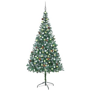 vidaXL Christmas Tree Green with White Tips Artificial Materials Large - 1 of 4