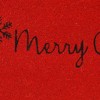HomeRoots 17" X 29" Red And Black Coir Merry Christmas Outdoor Door Mat - 4 of 4