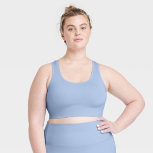 Women's Seamless Medium Support Racerback Sports Bra - All In Motion™ - 1 of 4