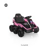 24V Kids Ride-On: 4WD, 17" Seat, Remote, Bluetooth Music, 5MPH-pink - 3 of 4