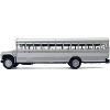 School Bus Silver Metallic 1/87 (HO) Plastic Model by Promotex - 2 of 3