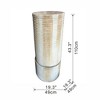 NAYSAYE Fountain Modern Cylinder Tower Water Feature with Ribbed Design for Outdoor Garden, Antique Blue, 19.3"*43.3"*88" - 2 of 4