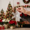 SEVOBAL Tree Ornaments 6PCS Set Iron Snowflake Christmas Ornaments Decor Christmas Tree Hanging Set for Party Xmas Holiday, White, 6.1"*6.1"*6.1" - 4 of 4