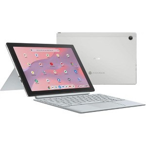 ASUS Chromebook Detachable 10.5” WUXGA Touchscreen 2-in-1 Chromebook, MediaTek Kompanio 520, 4GB RAM, 64GB eMMC, Chrome OS (pen included) - 1 of 4