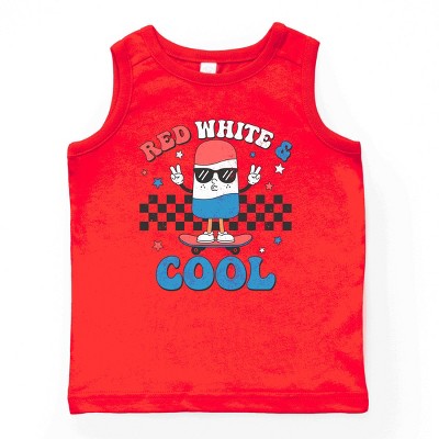 The Juniper Shop Red White and Cool Popsicle Youth Tank Top