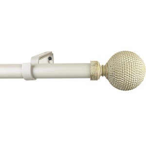 Urbanest 1-inch Diameter Giato Adjustable Single Drapery Curtain Rod - 1 of 4