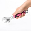 Apollo Tools DT5007P 2 Adjustable Wrenches Pink: Steel & Plastic, Lifetime Warranty, 8.46" Depth, 0.8 lbs - 2 of 3