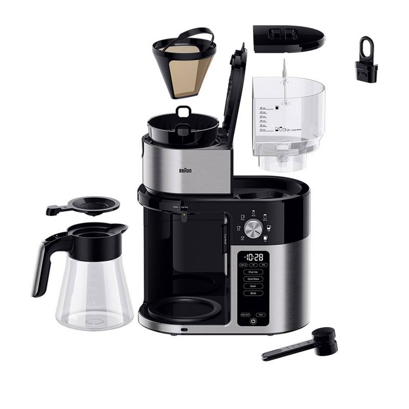 Braun MultiServe Plus 10-Cup Pod Free Drip Coffee Maker, 7 Brew Sizes / Hot &#38; Cold Brew, KF9250BK, 4 of 6