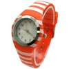 Olivia Pratt Stripped Silicone Band Women Watch - 2 of 4