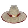 San Diego Hat Company Girl's Lifeguard Straw Hat with Sunflower Brim - 2 of 4