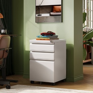 GALAXHERO  3 Drawer Mobile File Cabinet Under Desk Office, Fully Assembled Except Casters - 1 of 4