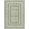 Artichoke Green And Gray Geometric Washable Indoor Outdoor Area Rug - 4 of 4