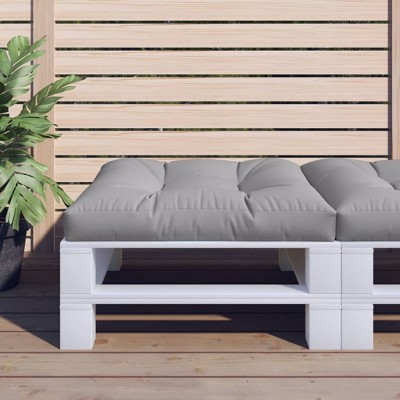 vidaXL Pallet Cushion Gray 31.5"x31.5"x4.7" Fabric