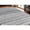 HomeRoots 5' X 8' Gray Abstract Hand Tufted Non Skid Area Rug - 2 of 4