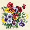 RIOLIS Counted Cross Stitch Kit 7.75"X7.75"-Pansy Medley - 2 of 2