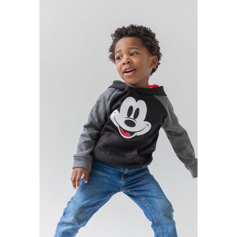 Disney Mickey Mouse Fleece Hoodie Toddler, 2 of 9