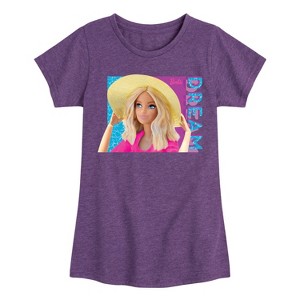 Girls' - Barbie - Summer Time Dream Fitted Short Sleeve Graphic T-Shirt - 1 of 4