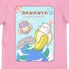 Bananya Poster Art Youth Girl Pink Short Sleeve Tee - 2 of 2