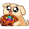 Men's Design By Humans Halloween Candy Pup By Puppers T-Shirt - 2 of 4