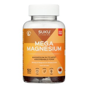 Suku Vitamins - Gummy Mega Magnesium Grape Blackberry - 1 Each - 50 Count - 1 of 1