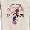 Boys' - Disney - Minnie All-Star 1928 Graphic Long Sleeve Fleece Sweatshirt - 2 of 4