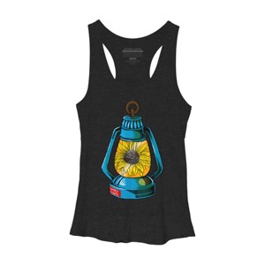 Women's Design By Humans Lantern Powered By Summer Sunflower By besteehouwer Racerback Tank Top - 1 of 2