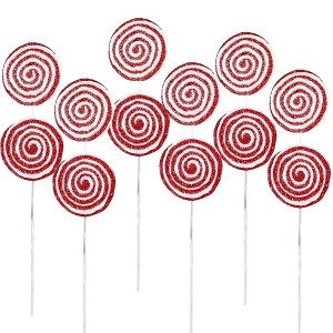 NAYSAYE Party Decoration and Accessories Iced Lollipop Spray Hanging Ornament Set for Holiday Celebration Christmas, Multicolor, 19"*7"*1" - 1 of 4