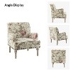 Reggio Traditional Wooden Upholstered Armchair with Floral Patterns and Nailhead Trim| ART OF LIVING DESIGNS - 3 of 4