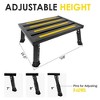 Itopfox Adjustable Height Aluminum RV Step, Stable Foldable Platform Step Stool, Supports Up to 1,000 lb, Non-Slip Rubber Feet and Platform Mat - 2 of 4