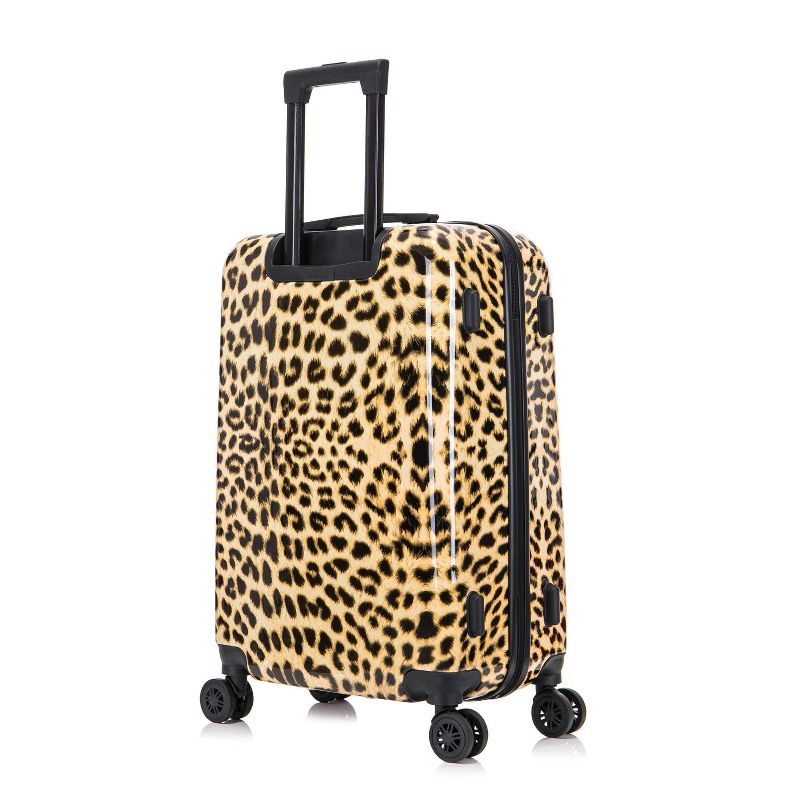 InUSA PRINTS Lightweight Hardside Medium Checked Spinner Suitcase - Cheetah, 5 of 17