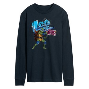 Men's - Teenage Mutant Ninja Turtles - Leonardo AKA Leo Long Sleeve Graphic T-Shirt - 1 of 4