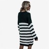 Anna-Kaci Women's Striped Long Sleeve Knit Sweater Dress with Relaxed Fit - 2 of 4