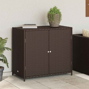 Garden Storage Cabinet Brown - 1 of 4
