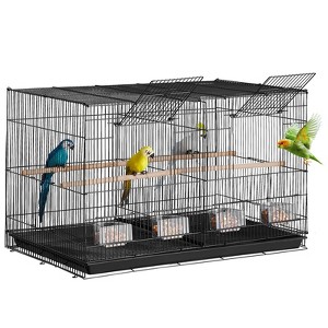 VEVOR 30-inch Flight Bird Cage, Stackable Divided Small Parakeet Cage for Parrots Canaries Cockatiels Lovebirds Finches Budgies Conures Macaws Pet - 1 of 4