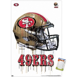 Trends International NFL San Francisco 49ers - Drip Helmet 20 Unframed Wall Poster Prints - 1 of 4
