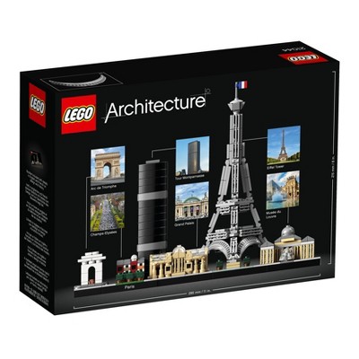 LEGO Architecture Paris Skyline Model with Eiffel Tower and Louvre