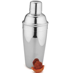 Sol Living Stainless Steel Deluxe Cocktail Shaker Bottle for Bartenders with Strainer - 1 of 4