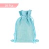 Unique Bargains Cotton Linen Burlap Bags with Drawstring 20 Pcs - 3 of 4