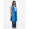 Womens Sleeveless Long Vest Cardigan - 24seven Comfort Apparel™ - 2 of 4