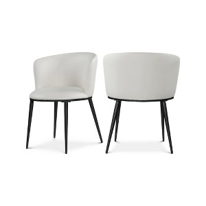 Meridian Furniture,Skylar Velvet Dining Chair, Set of 2 - 1 of 4