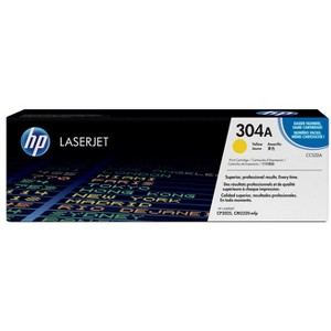 HP Inc. 304A Yellow Original LaserJet Toner Cartridge, ~2,800 pages, CC532A - 1 of 4