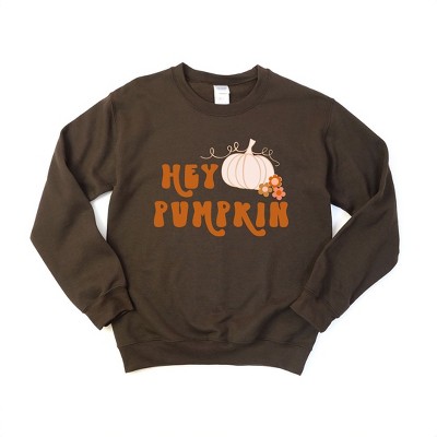 Simply Sage Market Women's Graphic Sweatshirt Hey Pumpkin Colorful