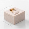 Box for Jewelry and Treasures with Bas-Relief Carving of Girl with Puppy Dog, Sculpted Hand-Painted Keepsake Box - 2 of 4