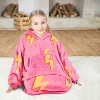 Solaris Fleece Blanket Hoodie Sweatshirt for 7-16yr Kid Teen Youth, Cozy Warm Plush Fleece Wearable Blanket Pullover with Larger Pocket - 3 of 4