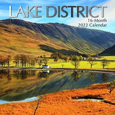 The Gifted Stationery 2021 - 2022 Monthly Travel Wall Calendar, 16 Month, Lake Nature Scenic Theme with Reminder Stickers, 12 x 12 in